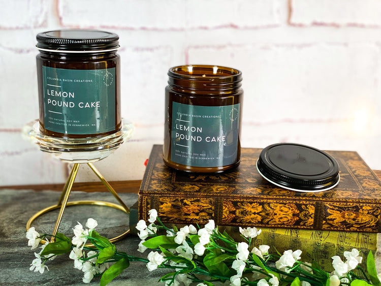 Amber Sided Soy Candle (Masculine Scents)