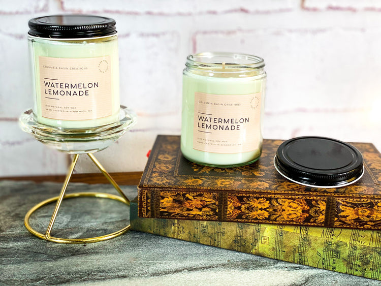Clear Sided Soy Candle (Alcohol Scents)